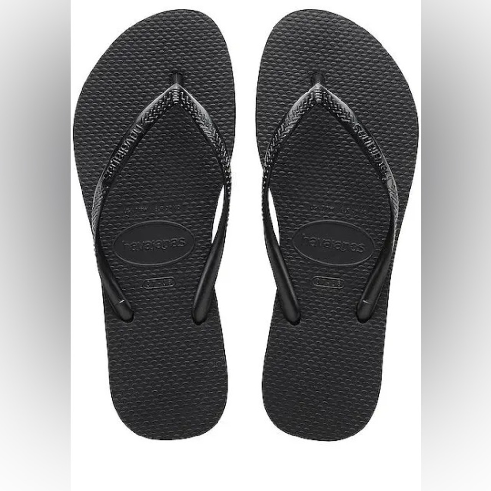 Havaianas Black Slim Flip Flops